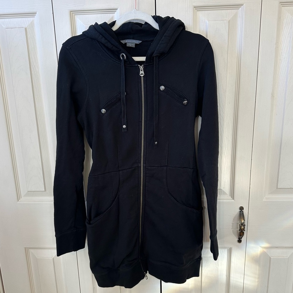 Armani Exchange French Terry Hooded Full Zip Parka Jacket Women’s Size Large